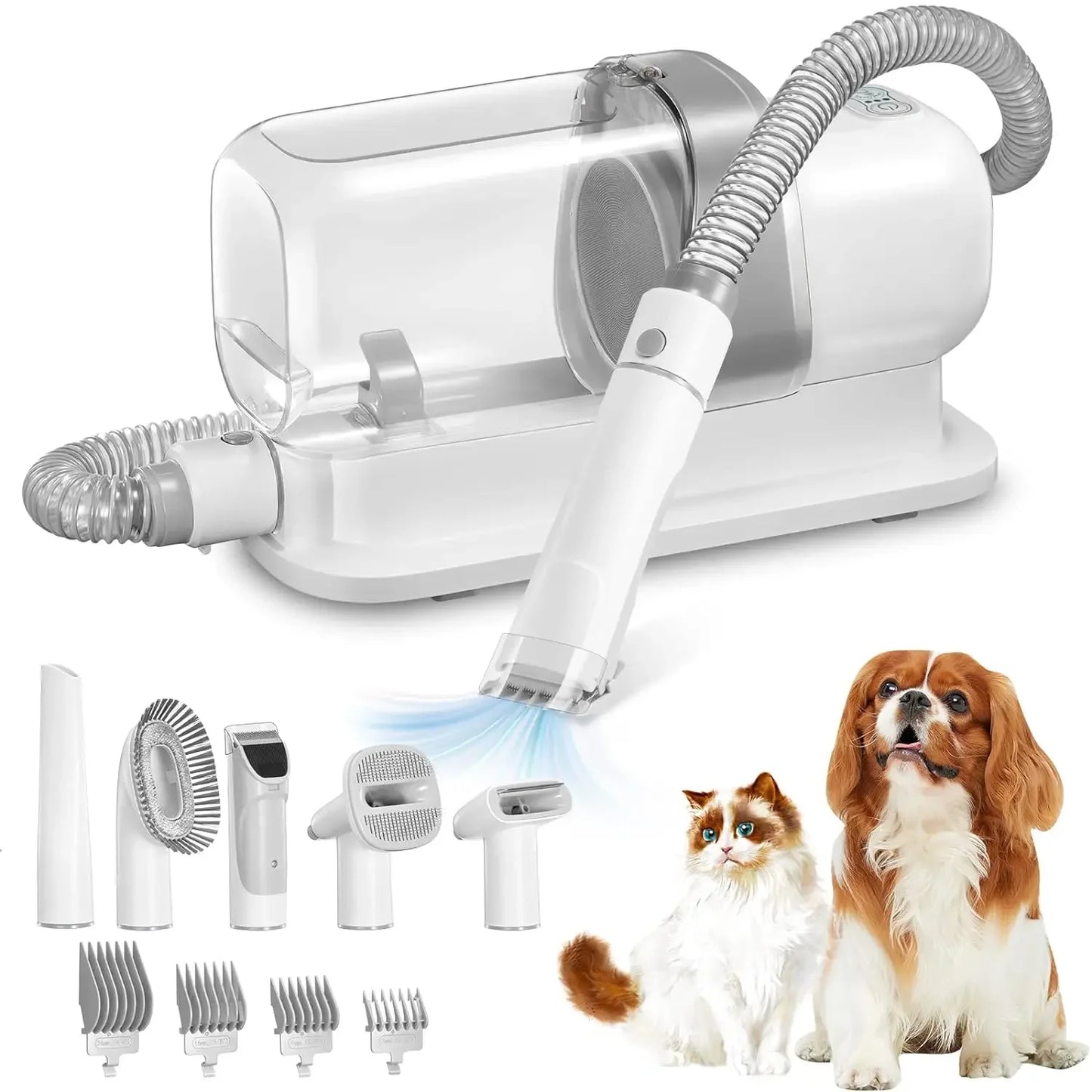 PawTidy™ – All-in-One Cat Brush Vacuum with Large Hair Cup