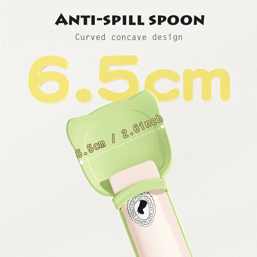 PurrFeeder™ – Squeeze Spoon for Wet Cat Treats & Supplements
