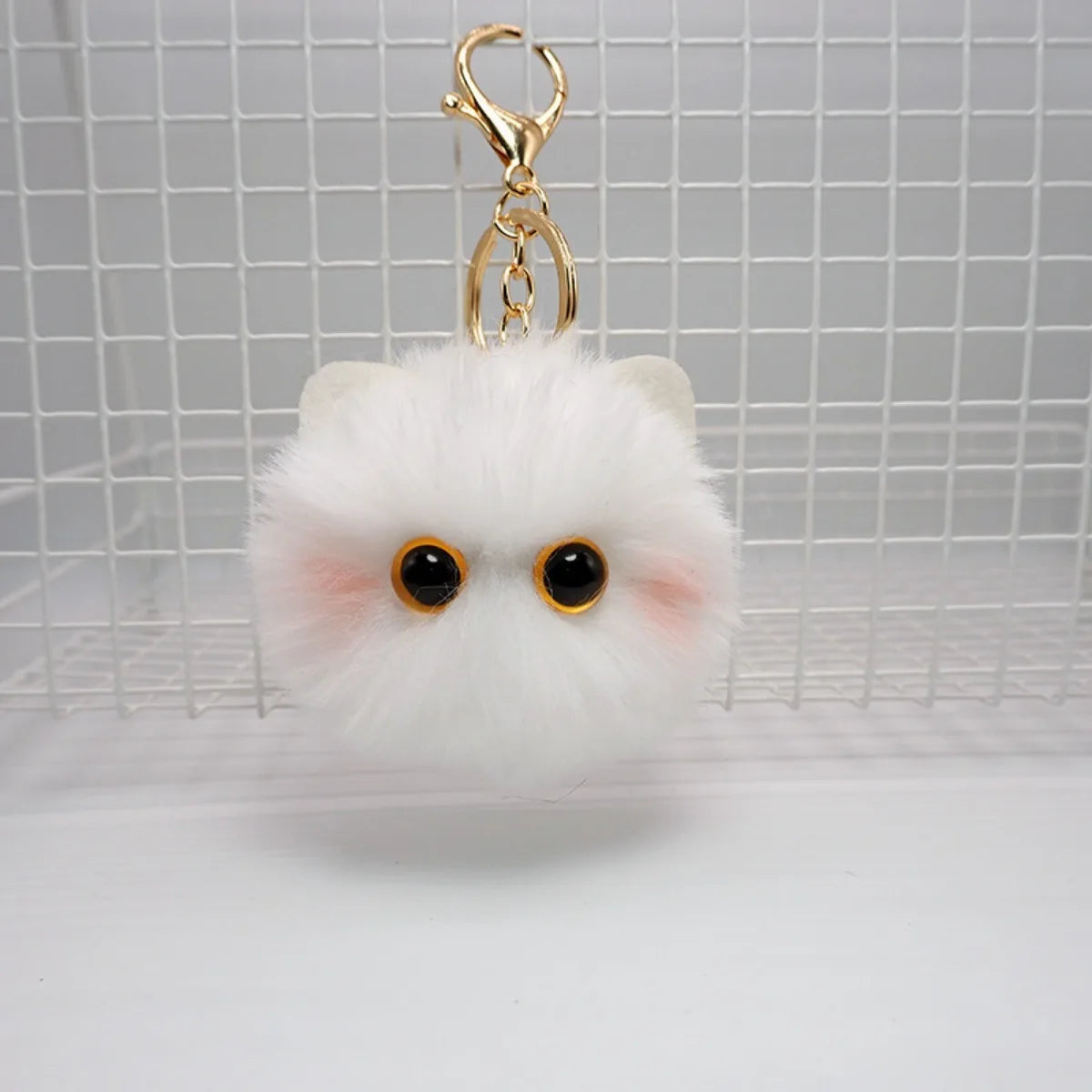 PurrKey™ – Cute Plush Cat Keychain Pendant