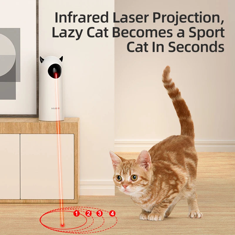 LaserPaws™ – Interactive Smart Cat Toy with LED Laser & Teasing Fun