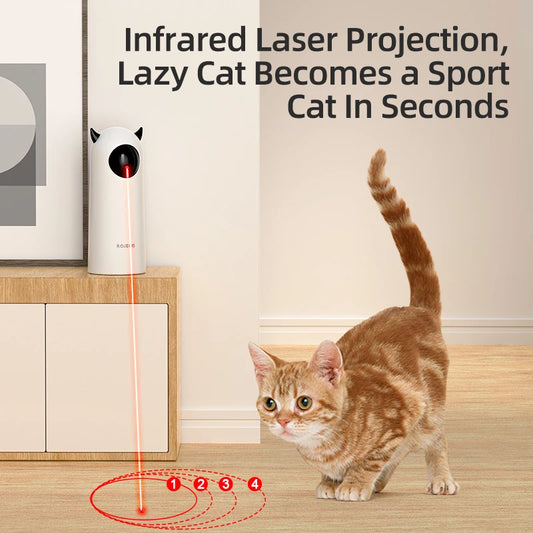LaserPaws™ – Interactive Smart Cat Toy with LED Laser & Teasing Fun