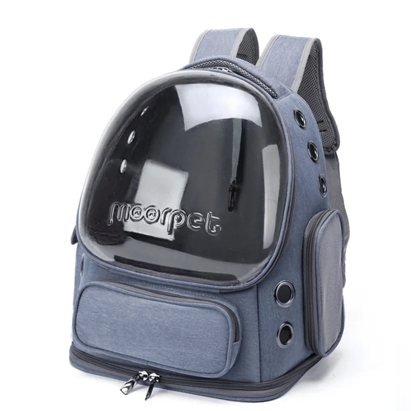 PawVoyage™ – Outdoor Transparent Pet Backpack for Comfortable Travel