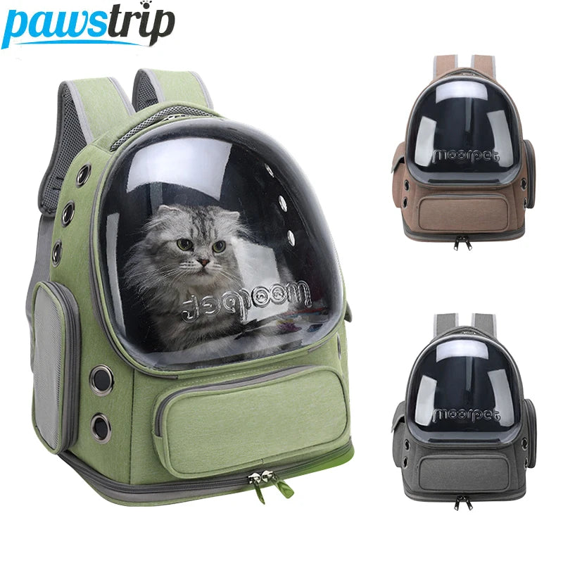 PawVoyage™ – Outdoor Transparent Pet Backpack for Comfortable Travel