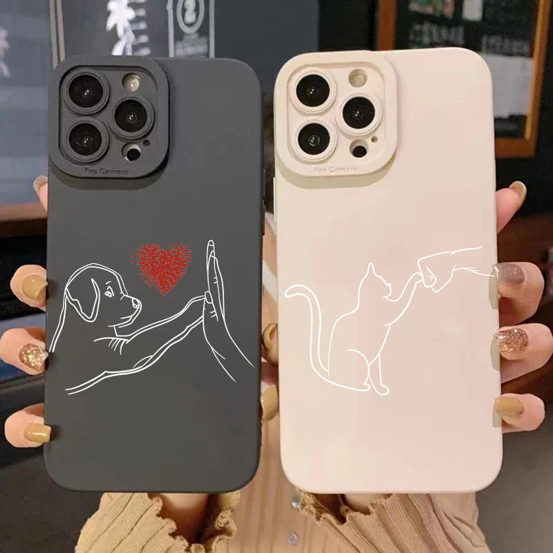 PawHigh™ – Cat High Five Silicone Phone Case for iPhone