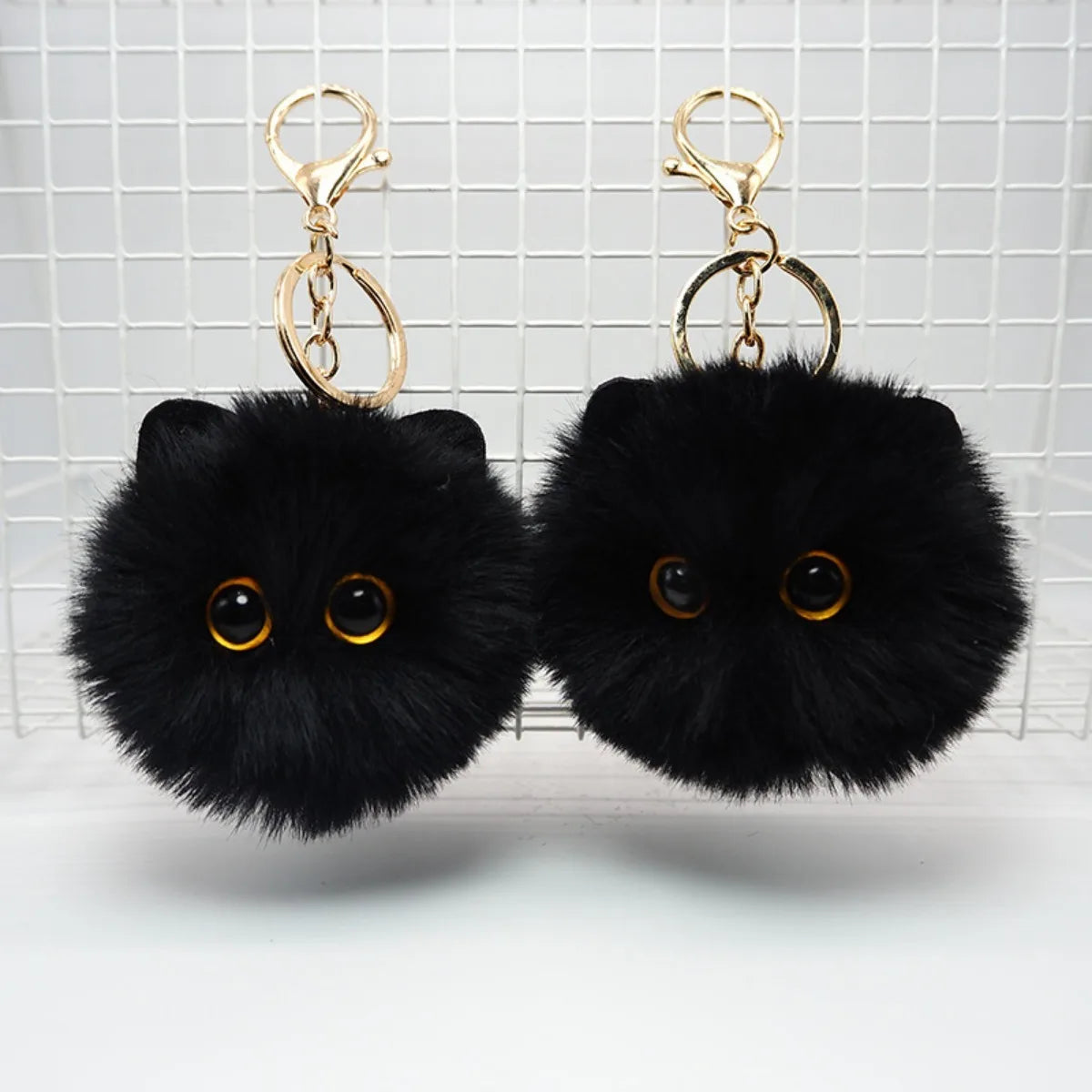 PurrKey™ – Cute Plush Cat Keychain Pendant