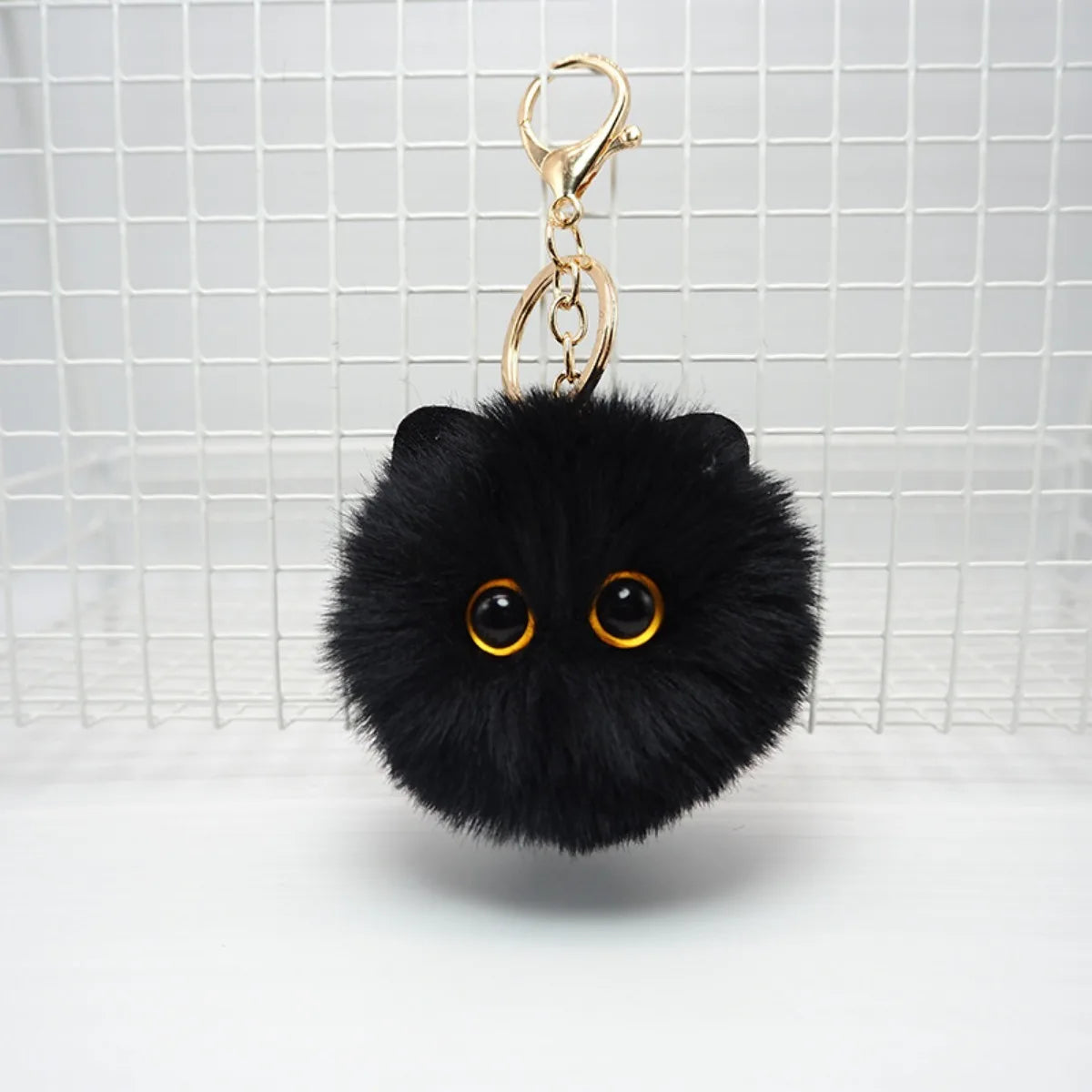 PurrKey™ – Cute Plush Cat Keychain Pendant