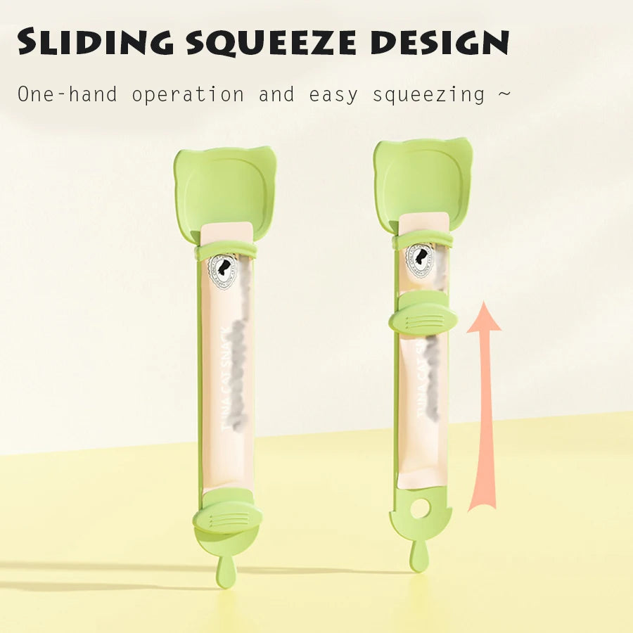 PurrFeeder™ – Squeeze Spoon for Wet Cat Treats & Supplements