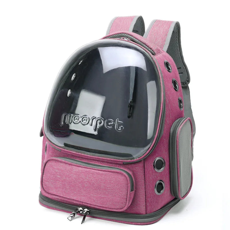 PawVoyage™ – Outdoor Transparent Pet Backpack for Comfortable Travel