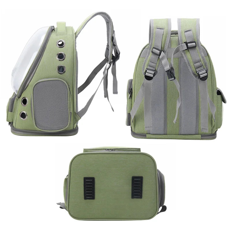 PawVoyage™ – Outdoor Transparent Pet Backpack for Comfortable Travel