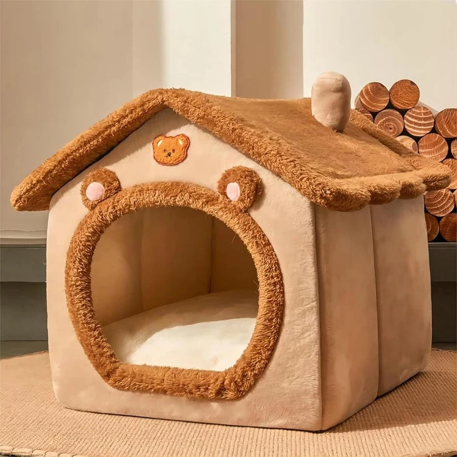 CosyCave™ – Multi-Use Foldable Bed House for Small Pets