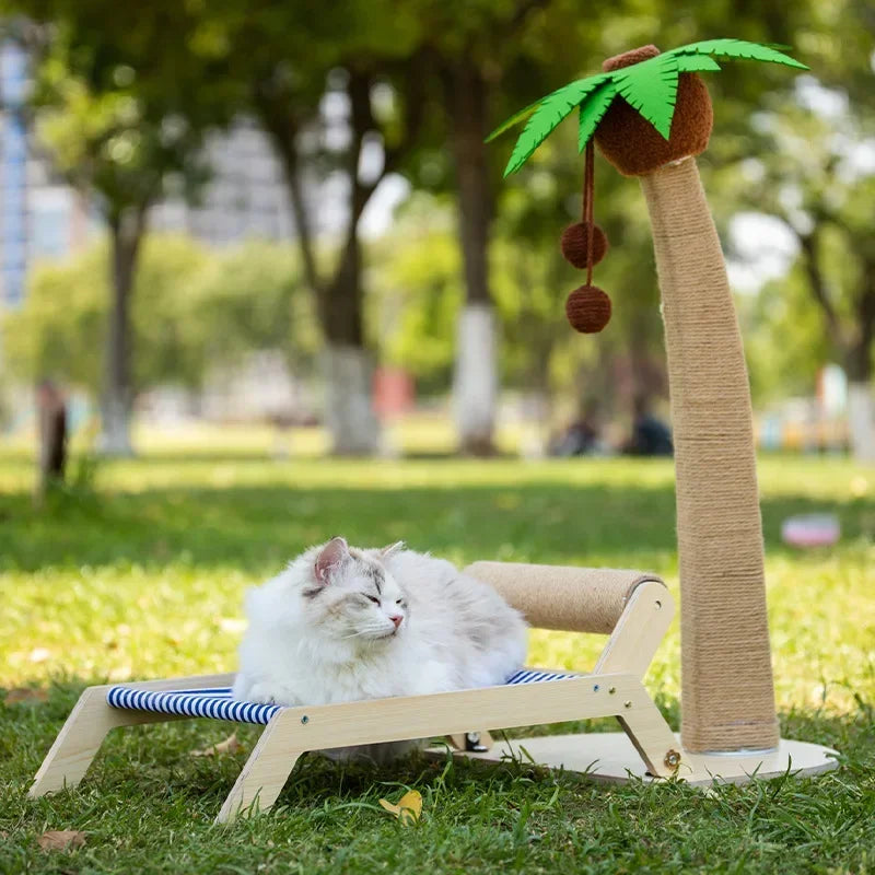 CocoTree™ Cat Tower – Fun Coconut Island Climbing Frame for Cats