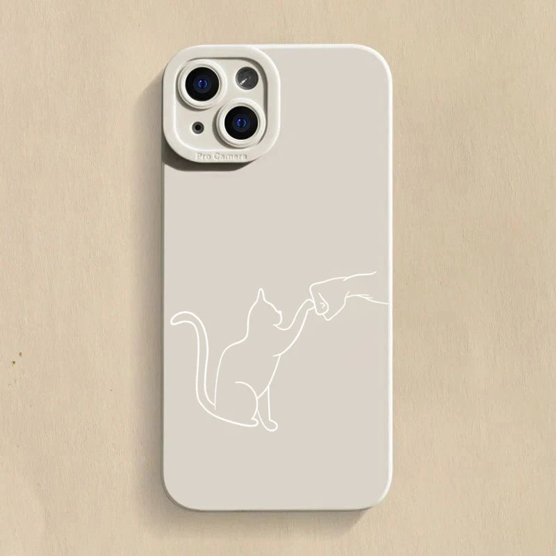 PawHigh™ – Cat High Five Silicone Phone Case for iPhone