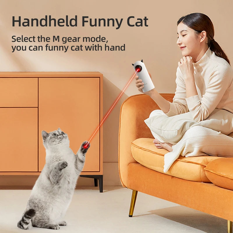 LaserPaws™ – Interactive Smart Cat Toy with LED Laser & Teasing Fun