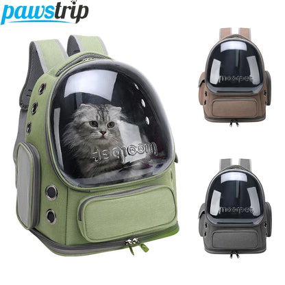 PawVoyage™ – Outdoor Transparent Pet Backpack for Comfortable Travel