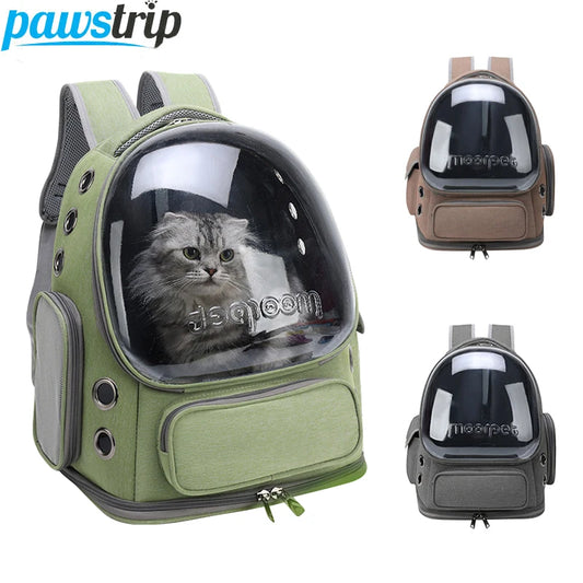 PawVoyage™ – Outdoor Transparent Pet Backpack for Comfortable Travel