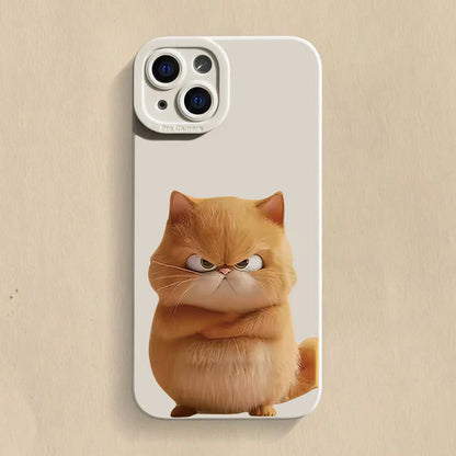 PurrCool™ – Stylish & Funny Cat Silicone Case for iPhone Models