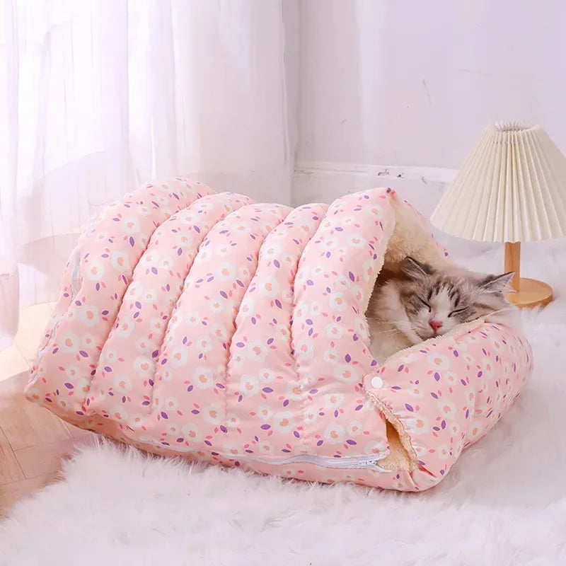 PurrNest™ – Cosy Winter Bed for Cats & Puppies
