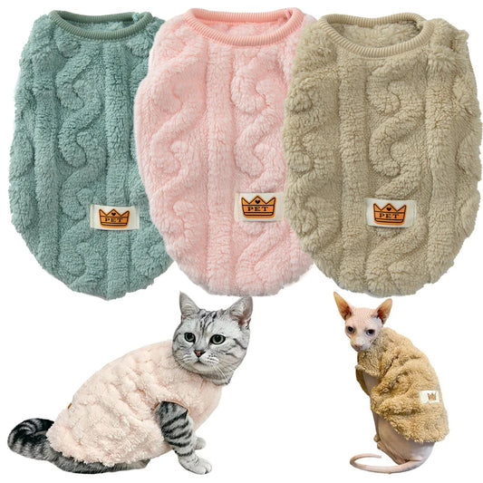PurrfectWarmth™ – Winter Pullover Sweater for Cats & Small Breeds