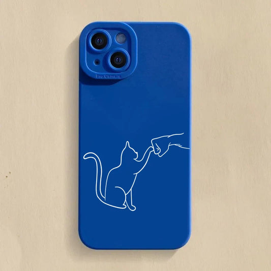 PawHigh™ – Cat  High Five Silicone Phone Case for iPhone