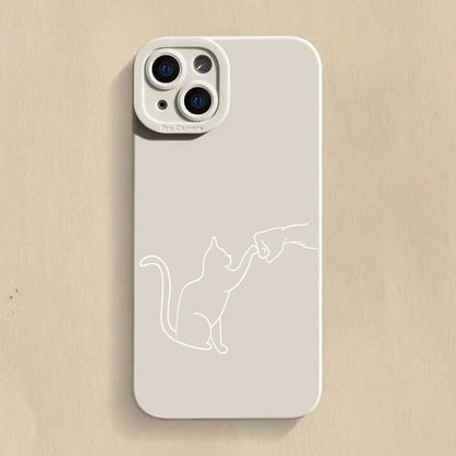PawHigh™ – Cat  High Five Silicone Phone Case for iPhone