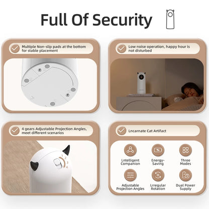 LaserPaws™ – Interactive Smart Cat Toy with LED Laser & Teasing Fun