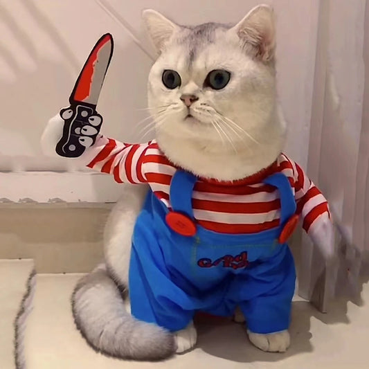 BooBuddy™ – Warm Halloween Jumpsuit for Cats & Small Dogs